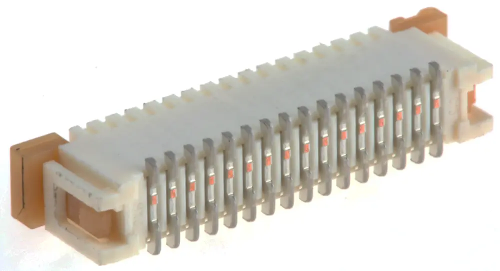 Conector FPC hembra Recto Molex serie 52610 de 16 vías, paso 1mm, 1 fila, para soldar | 52610-1633