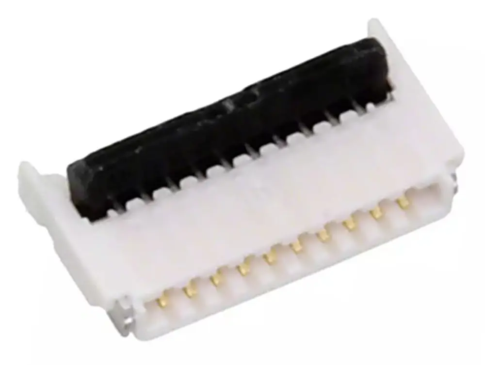Conector FPC macho Ángulo de 90° Molex serie Easy On de 10 vías, paso 0.5mm, 1 fila, para soldar | 503480-1000
