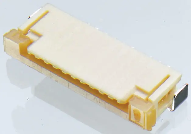 Conector FPC Ángulo de 90° Molex serie 52271 de 10 vías, paso 1mm, 1 fila, para soldar | 52271-1069