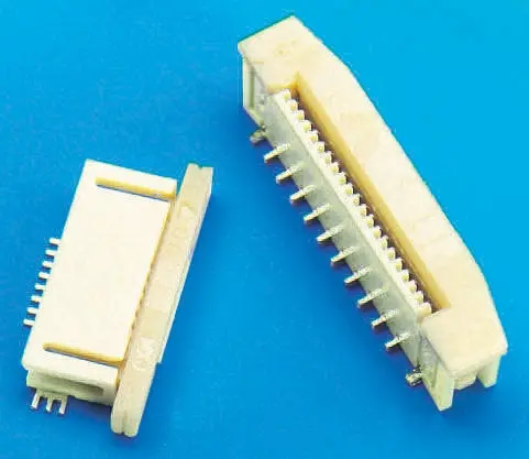 Conector FPC Ángulo de 90° Molex serie 52435 de 22 vías, paso 0.5mm, 1 fila, para soldar | 52435-2271