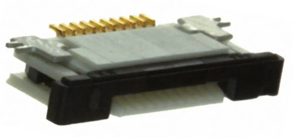 Conector FPC Recto Molex serie Easy On de 10 vías, paso 0.5mm, 1 fila, para soldar | 52745-1097
