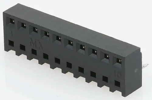 Conector hembra para PCB Molex serie KK 254 44812, de 14 vías en 1 fila, paso 2.54mm, 250 V, 12A, Montaje en orificio | 4...