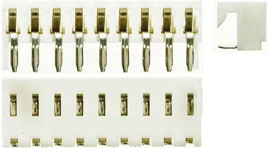 Conector hembra para PCB Ángulo de 90° Molex serie KK 254 4455, de 9 vías en 1 fila, paso 2.54mm, 250 V, 2.5A, Montaje ...