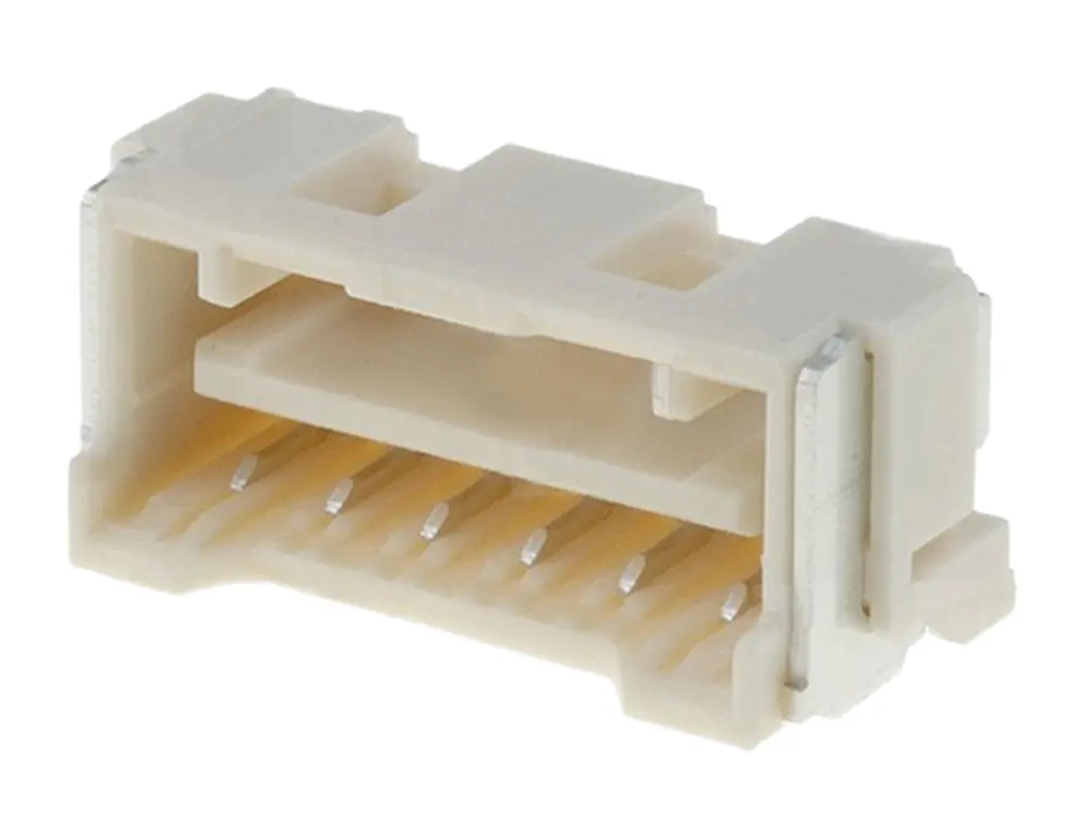 Conector hembra para PCB Ángulo de 90° Molex serie CLIK-Mate 502494, de 6 vías en 1 fila, paso 2mm, 250 V, 12A, Montaje...