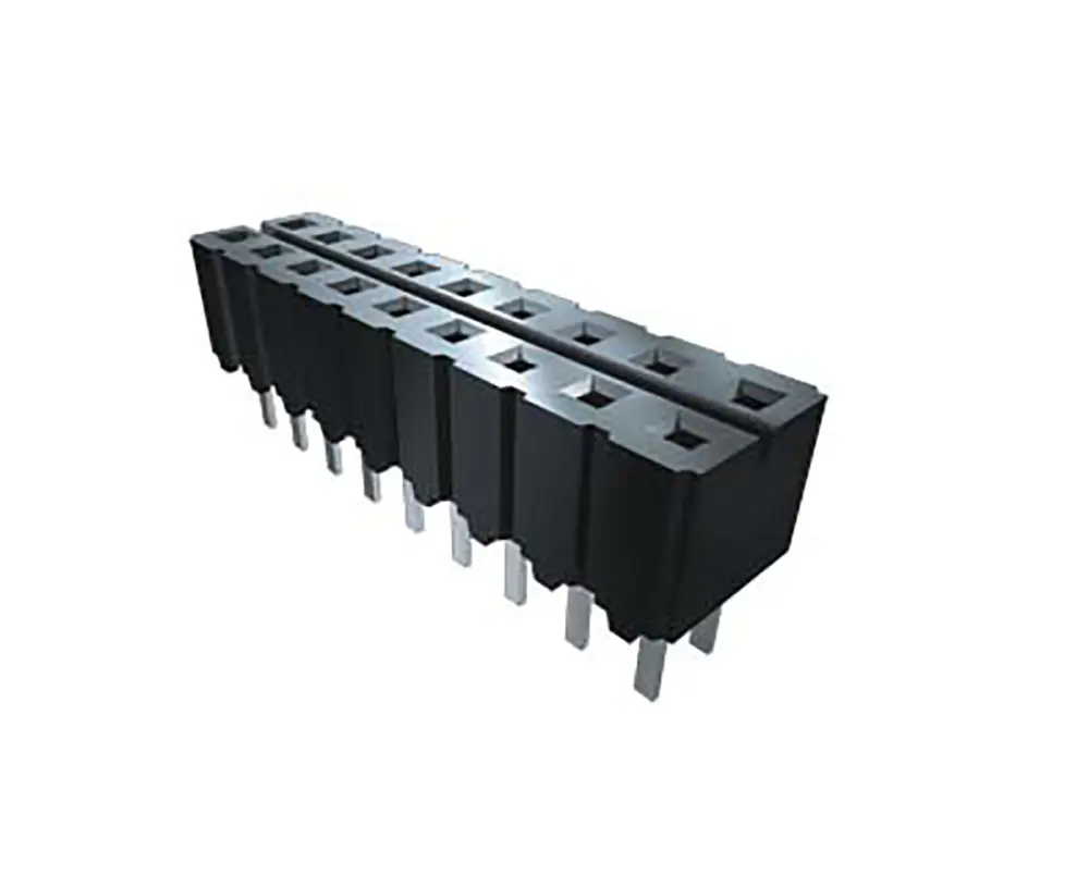 Conector hembra para PCB Samtec serie CES, de 10 vías en 2 filas, paso 2.54mm, Montaje en orificio pasante, para soldar |...
