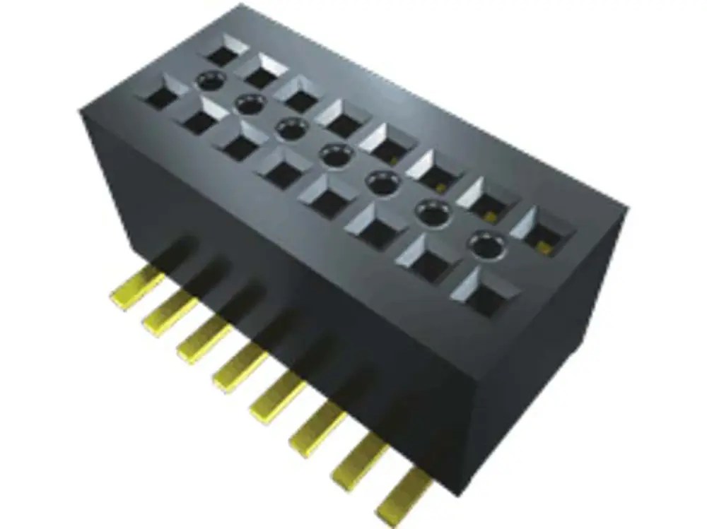 Conector hembra para PCB Samtec serie CLE, de 25 vías en 2 filas, paso 0.8mm, Montaje Superficial, para soldar | CLE-125-...