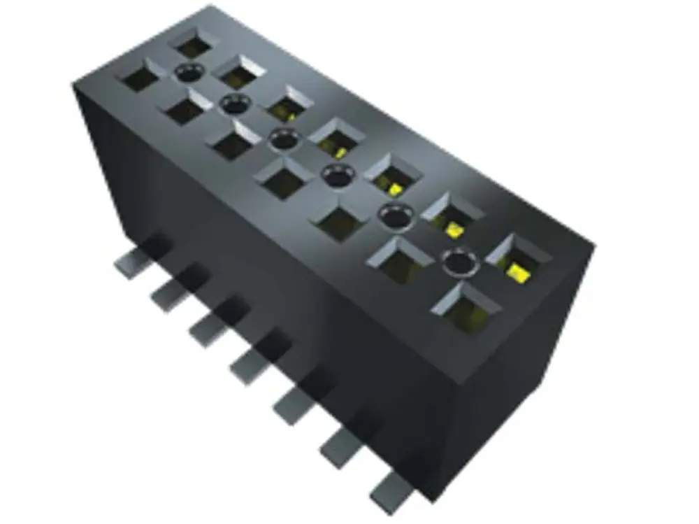 Conector hembra para PCB Samtec serie FLE, de 9 vías en 2 filas, paso 1.27mm, Montaje Superficial, para soldar | FLE-109-...
