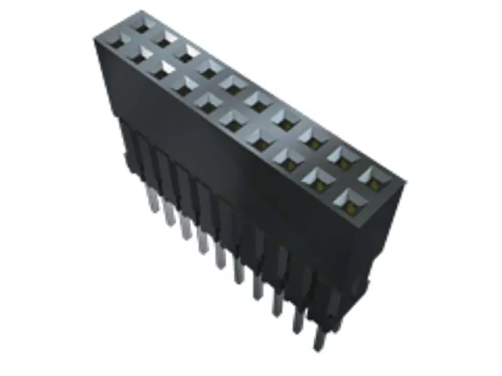 Conector hembra para PCB Samtec serie ESQ, de 20 vías en 2 filas, paso 2.54mm, Montaje en orificio pasante, para soldar |...
