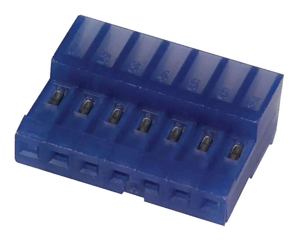 Conector IDC hembra TE Connectivity serie MTA-100 de 7 vías, paso 2.54mm, 1 fila, Montaje de Cable | 3-640442-7