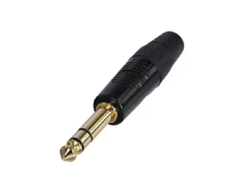 Conector jack macho estéreo de 1/4 Recto Macho Re- Products, Montaje de Cable | RP3C-B