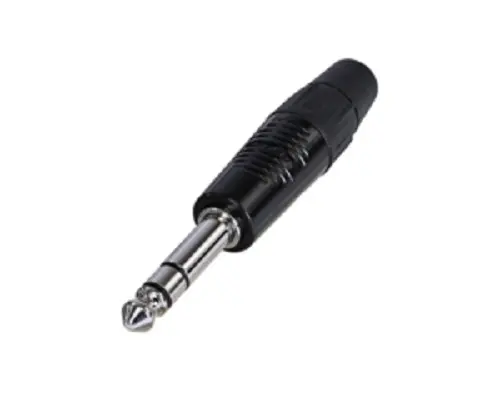Conector jack macho estéreo de 1/4 Recto Macho Re- Products, Montaje de Cable | RP3C-BAG