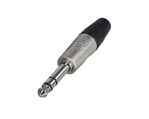 Conector jack macho estéreo de 1/4 Recto Macho Re- Products, Montaje de Cable | RP3C