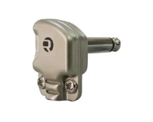 Conector jack macho mono de 1/4 Ángulo de 90° Macho Re- Products, Montaje de Cable | RP2RCF