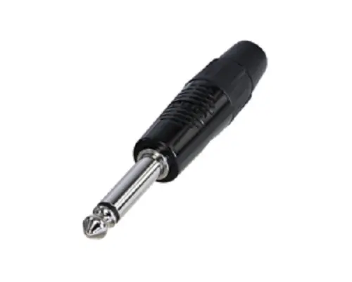 Conector jack macho mono de 1/4 Recto Macho Re- Products, Montaje de Cable | RP2C-BAG