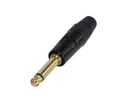 Conector jack macho mono de 1/4 Recto Macho Re- Products, Montaje de Cable | RP2C-B