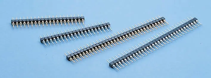 Regleta de pines Euroind serie SIB de 32 vías, 1 fila, paso 2.54mm, para soldar, Orificio Pasante | SIB-132-S037-99