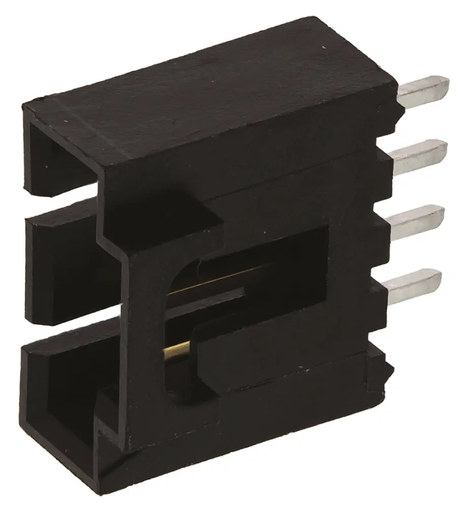 Conector macho para PCB Molex serie SL de 4 vías, 1 fila, paso 2.54mm, para soldar, Montaje en orificio pasante | 70543-0003