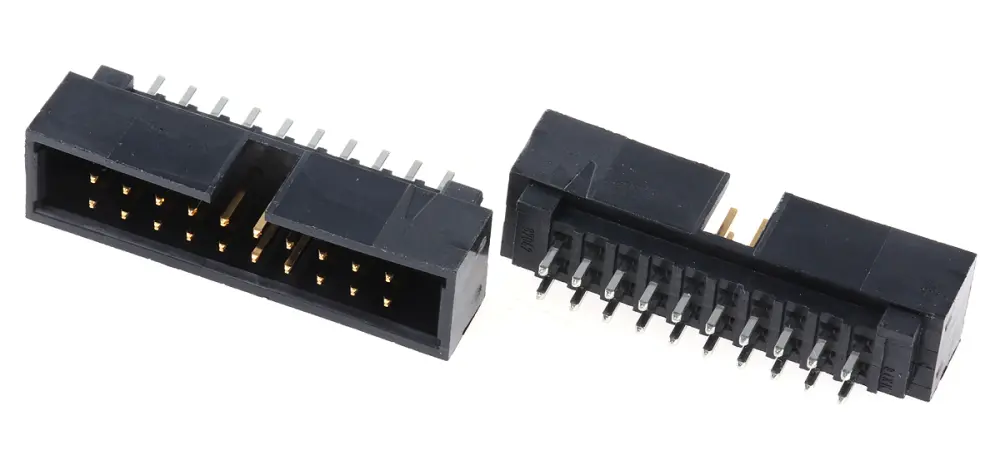 Conector macho para PCB Molex serie C-Grid de 20 vías, 2 filas, paso 2.54mm, para soldar, Montaje en orificio pasante | 7...