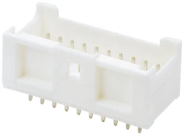 Conector macho para PCB Molex serie MicroClasp de 20 vías, 2 filas, paso 2.0mm, para soldar, Montaje en orificio pasante ...