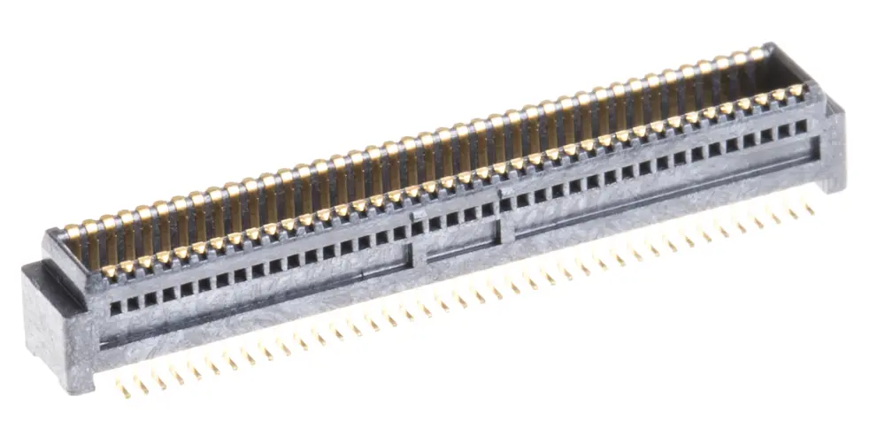 Conector macho para PCB Molex serie SlimStack de 80 vías, 2 filas, paso 0.5mm, para soldar, Montaje Superficial | 53916-0808