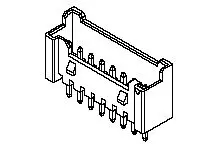 Conector macho para PCB Molex serie 35362 de 12 vías, 1 fila, paso 2mm | 353621250
