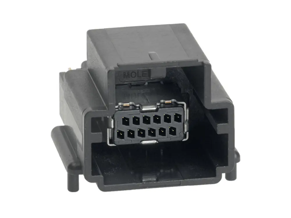 Conector macho para PCB Molex serie 34861 de 12 vías, 2 filas, paso 1.27mm | 348611406