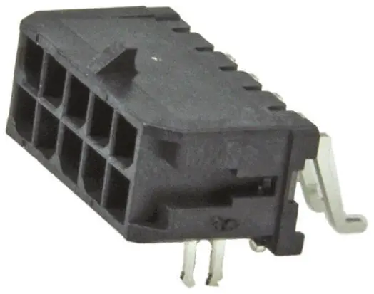 Conector macho para PCB Ángulo de 90° Molex serie Micro-Fit 3.0 de 10 vías, 2 filas, paso 3.0mm, para soldar, Montaje |...