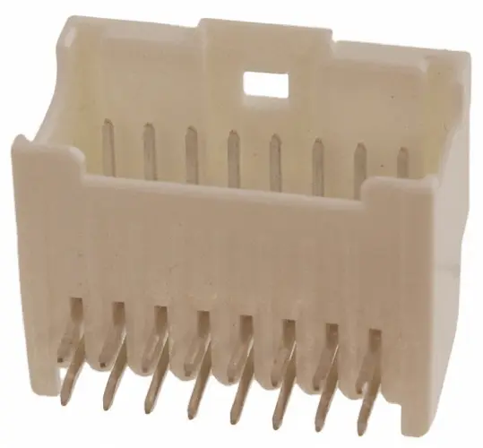 Conector macho para PCB Ángulo de 90° Molex serie MicroClasp de 8 vías, 2 filas, paso 2.0mm, para soldar, Montaje en | ...