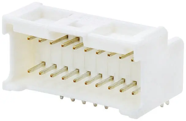 Conector macho para PCB Ángulo de 90° Molex serie MicroClasp de 18 vías, 2 filas, paso 2.0mm, para soldar, Montaje en |...