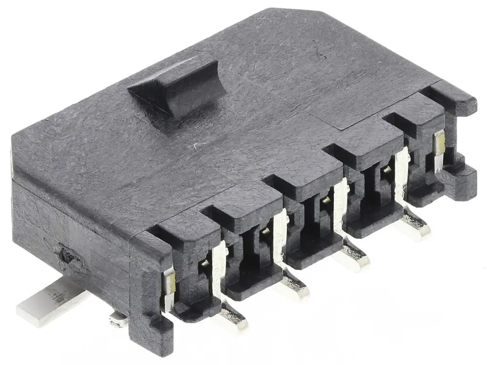 Conector macho para PCB Ángulo de 90° Molex serie Micro-Fit 3.0 de 4 vías, 1 fila, paso 3.0mm, para soldar, Montaje | 4...