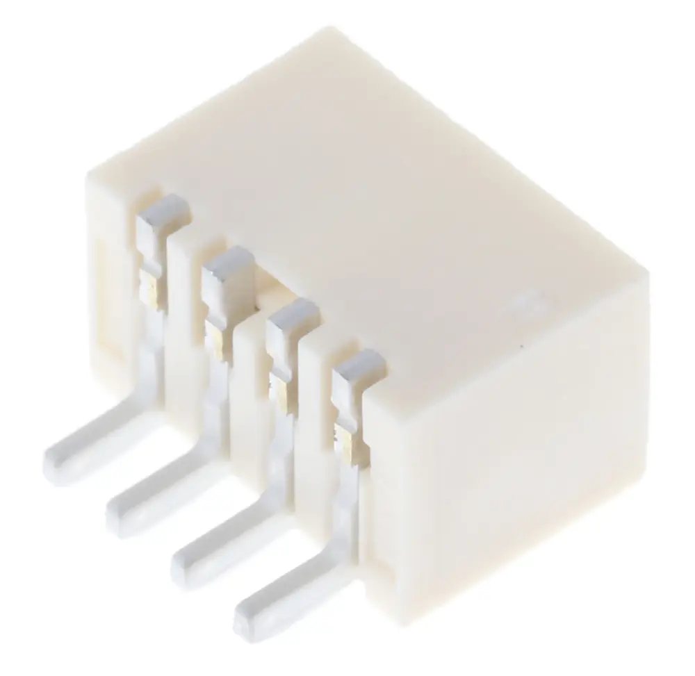 Conector macho para PCB Ángulo de 90° Molex serie Pico-SPOX de 4 vías, 1 fila, paso 1.5mm, para soldar, Montaje | 87438...