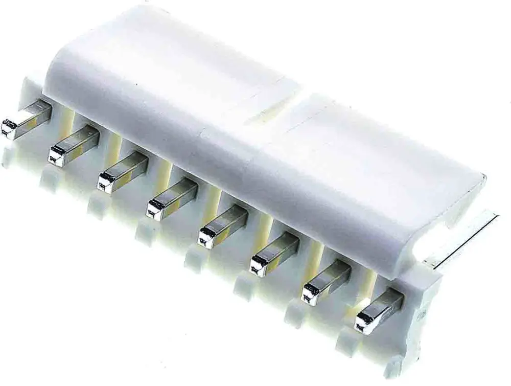 Regleta de pines Molex serie KK 396 de 7 vías, 1 fila, paso 3.96mm, para soldar, Montaje en orificio pasante | 26-60-4070