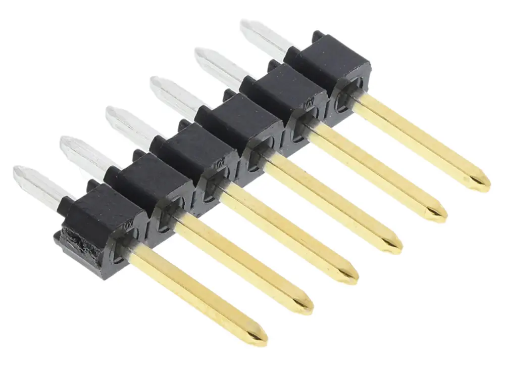Regleta de pines Molex serie C-Grid III de 6 vías, 1 fila, paso 2.54mm, para soldar, Montaje en orificio pasante | 90120-...