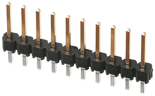 Regleta de pines Molex serie C-Grid III de 8 vías, 1 fila, paso 2.54mm, para soldar, Montaje en orificio pasante | 90120-...