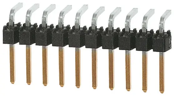 Regleta de pines Ángulo de 90° Molex serie C-Grid III de 15 vías, 1 fila, paso 2.54mm, para soldar, Montaje en orificio...