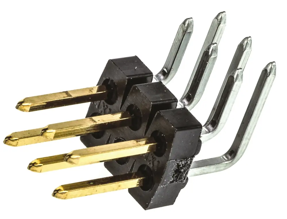 Regleta de pines Ángulo de 90° Molex serie C-Grid III de 6 vías, 2 filas, paso 2.54mm, para soldar, Montaje en orificio...