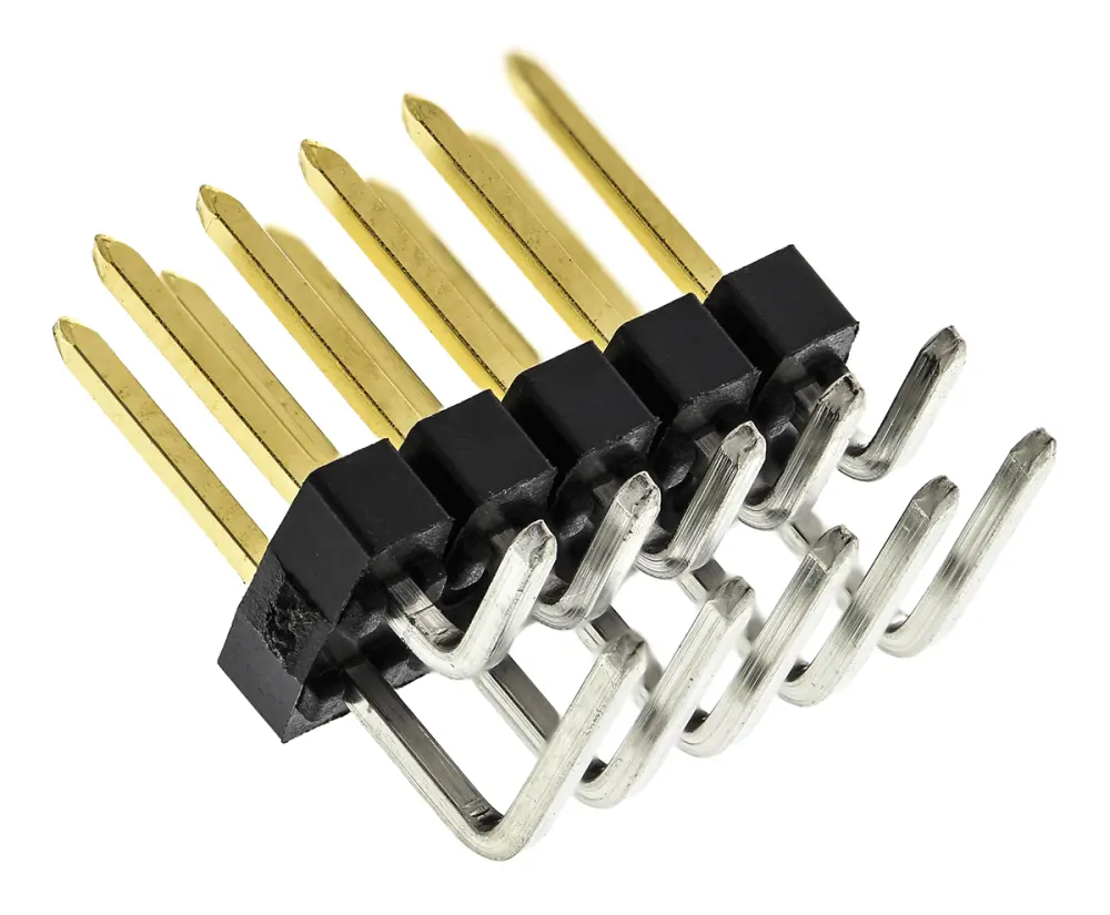 Regleta de pines Ángulo de 90° Molex serie C-Grid III de 10 vías, 2 filas, paso 2.54mm, para soldar, Montaje en | 90122...