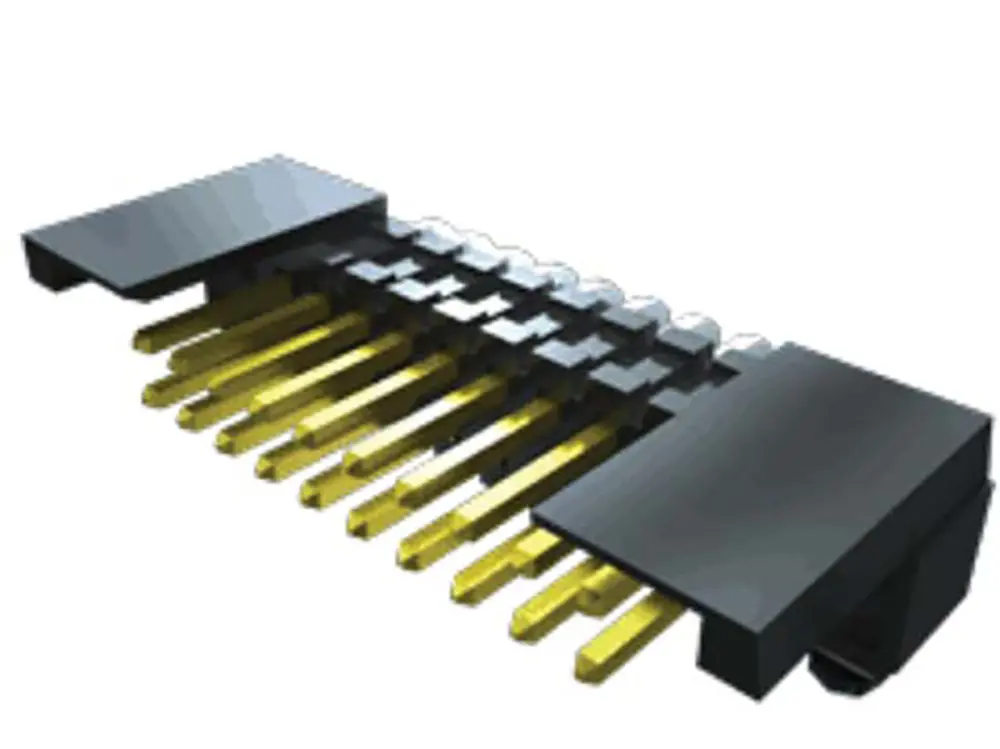 Conector macho para PCB Ángulo de 90° Samtec serie FSH de 10 vías, 1 fila, paso 1.27mm | FSH-110-04-L-RA-SL