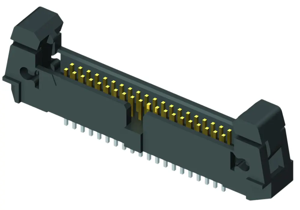 Conector macho para PCB Samtec serie EHF de 20 vías, 2 filas, paso 1.27mm, para soldar, Montaje en orificio pasante | EHF...