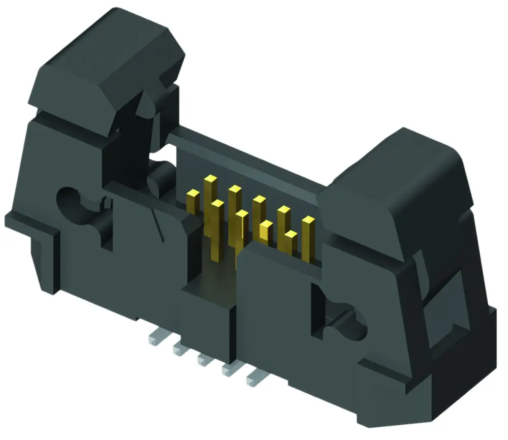 Conector macho para PCB Samtec serie EHF de 16 vías, 2 filas, paso 1.27mm, para soldar, Montaje Superficial | EHF-108-01-...