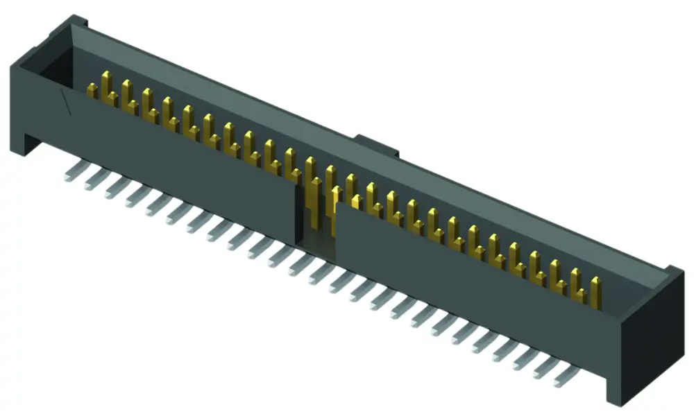 Conector macho para PCB Samtec serie SHF de 30 vías, 2 filas, paso 1.27mm, para soldar, Montaje Superficial | SHF-115-01-...