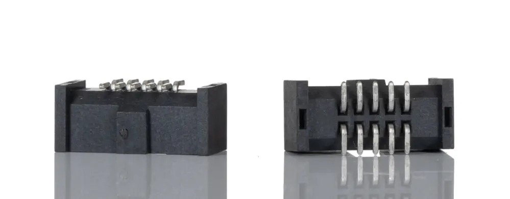 Conector macho para PCB Samtec serie SHF de 10 vías, 2 filas, paso 1.27mm, para soldar, Montaje Superficial | SHF-105-01-...