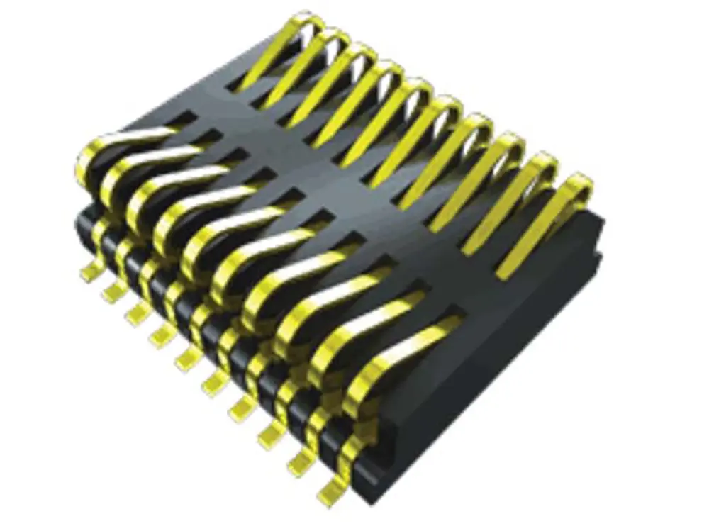 Conector macho para PCB Samtec serie FSI de 20 vías, 1 fila, paso 1.0mm | FSI-120-06-L-D-E-AD