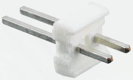 Regleta de pines TE Connectivity serie MTA-100 de 2 vías, 1 fila, paso 2.54mm, para soldar, Montaje en orificio pasante |...