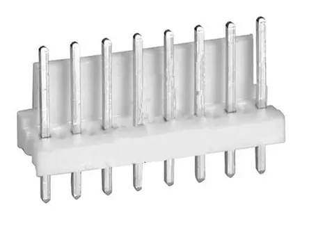 Regleta de pines TE Connectivity serie MTA-100 de 8 vías, 1 fila, paso 2.54mm, para soldar, Montaje en orificio pasante |...