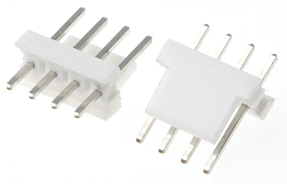 Regleta de pines TE Connectivity serie MTA-100 de 4 vías, 1 fila, paso 2.54mm, para soldar, Montaje en orificio pasante |...