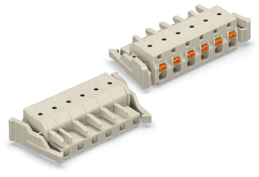 Conector de iluminación Hembra 2721, 9 Polos, Montaje enchufable, 16A | 2721-209/037-000 WAGO