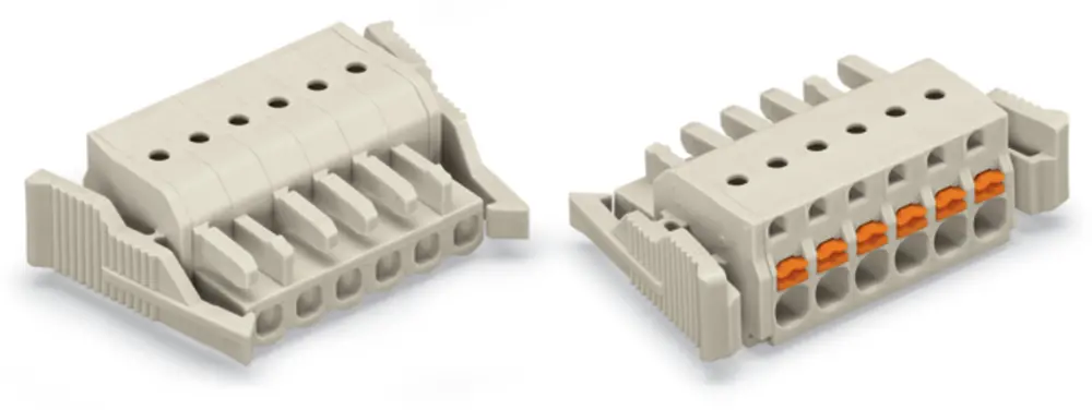 Conector de iluminación Hembra 2721, 14 Polos, Montaje enchufable, 16A | 2721-114/037-000 WAGO