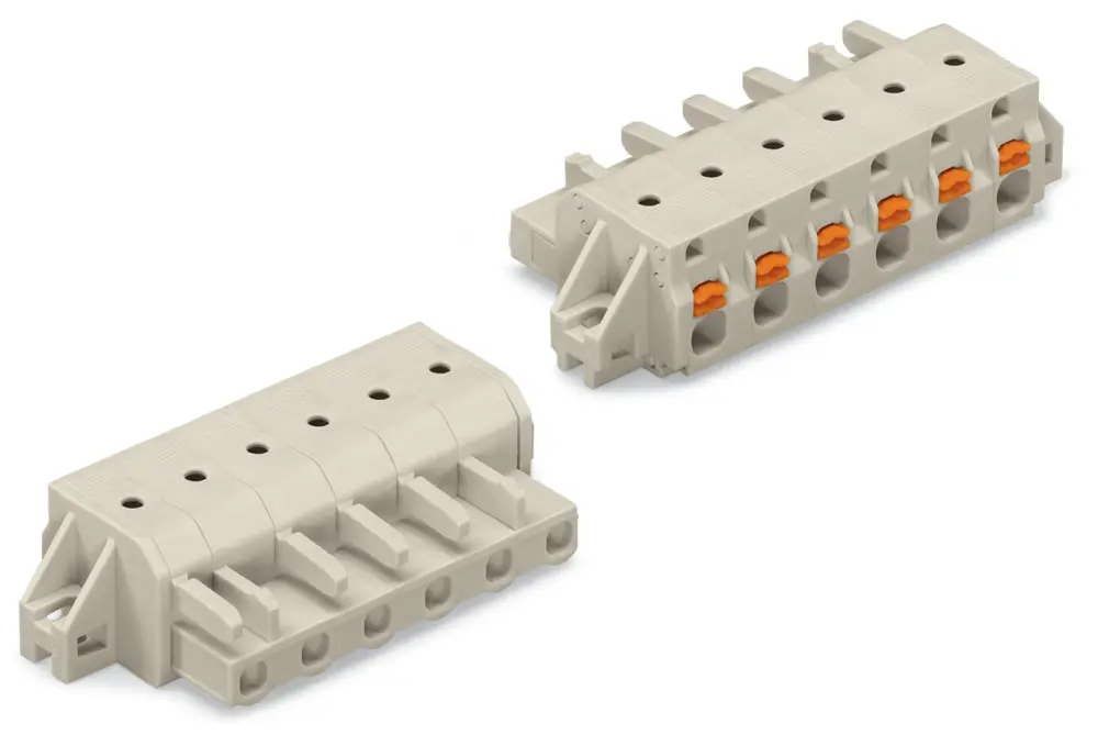Conector de iluminación Hembra 2721, 10 Polos, Montaje de Cable, 16A | 2721-210/031-000 WAGO