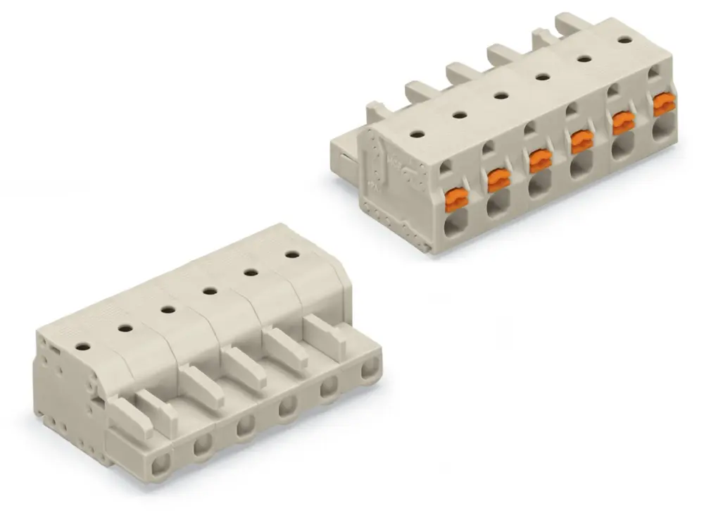 Conector de iluminación Hembra 2721, 5 Polos, Montaje enchufable, 16A | 2721-205/026-000 WAGO